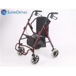 Περιπατητήρας τροχήλατος Rollator διπλής διαμόρφωσης BLUE με καλάθι για εύκολη μετακίνηση